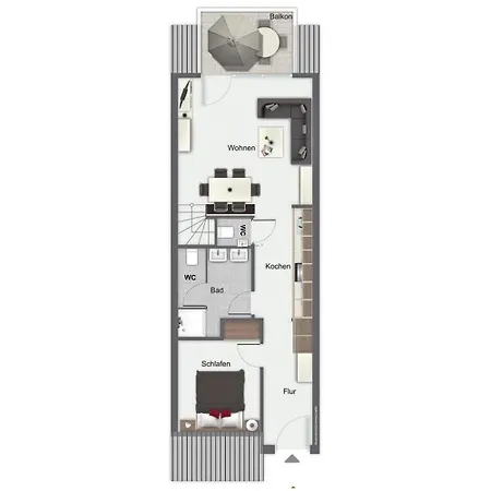 Papillon 03-7 公寓 *